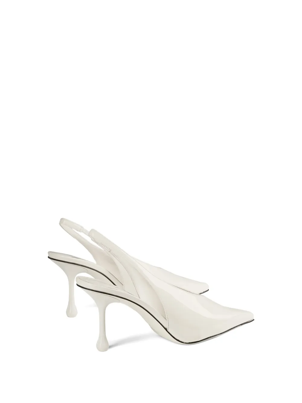 Jimmy Choo Isa slingback pumps met puntige neus Wit