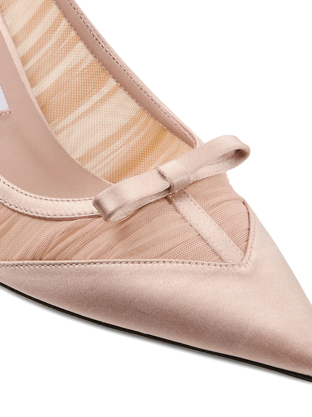 Jimmy Choo 85 mm Love pumps met strik Beige