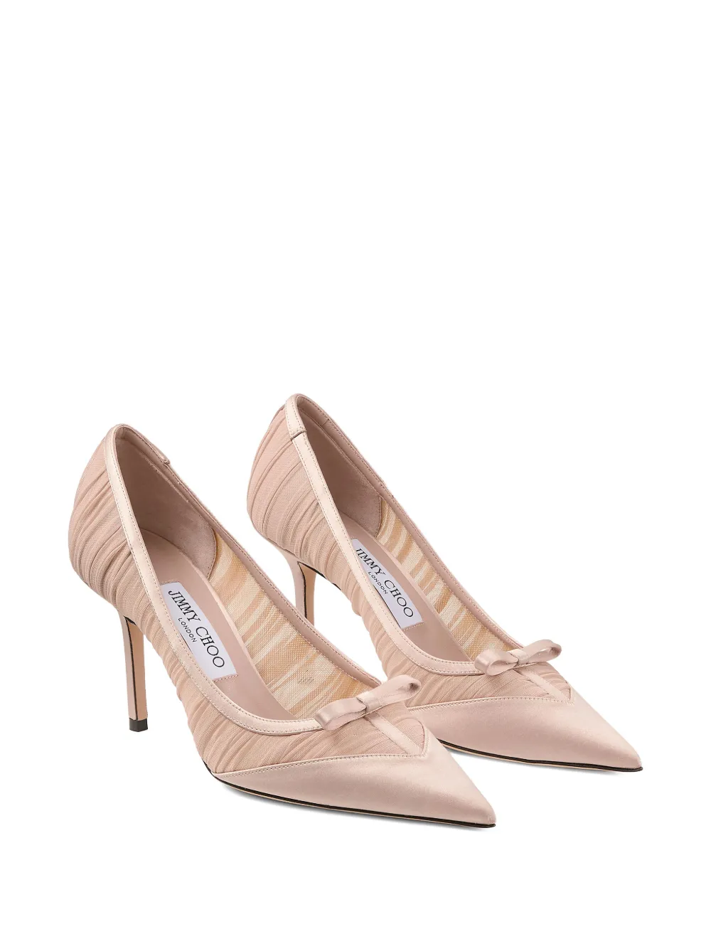 Jimmy Choo 85 mm Love pumps met strik Beige