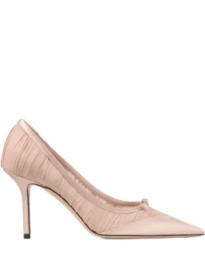 Jimmy Choo Love 85mm crystal-embellished Pumps | Pink | FARFETCH UK