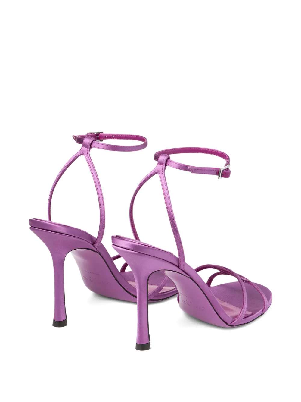 Jimmy Choo 100 Mm Leo Round-toe Sandals In Purple