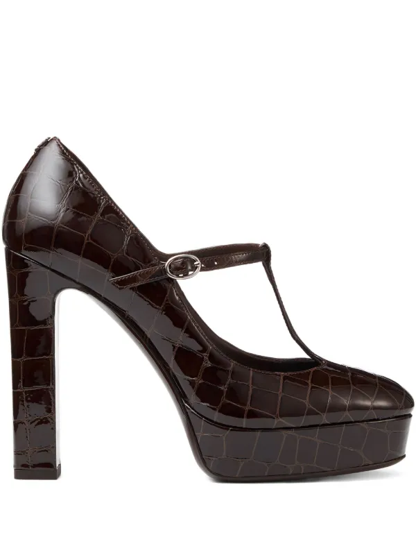Jimmy Choo Marene 120 メリージェーン パンプス | ブラウン | FARFETCH JP