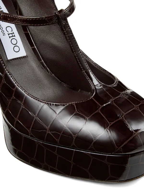 Jimmy Choo Marene 120 メリージェーン パンプス | ブラウン | FARFETCH JP