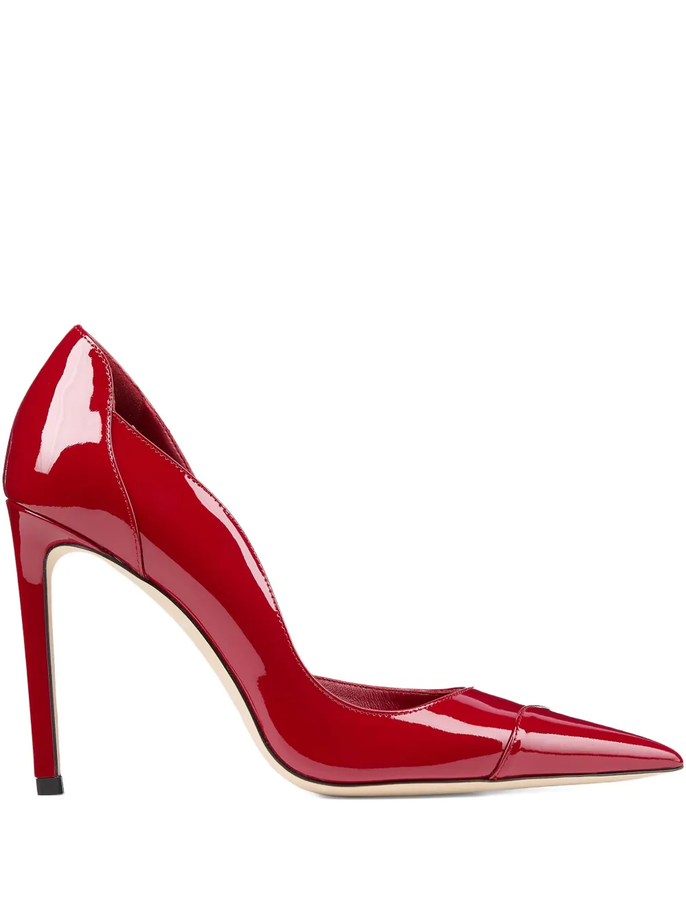 Jimmy Choo 100 mm Brigitte pumps met puntige neus Rood