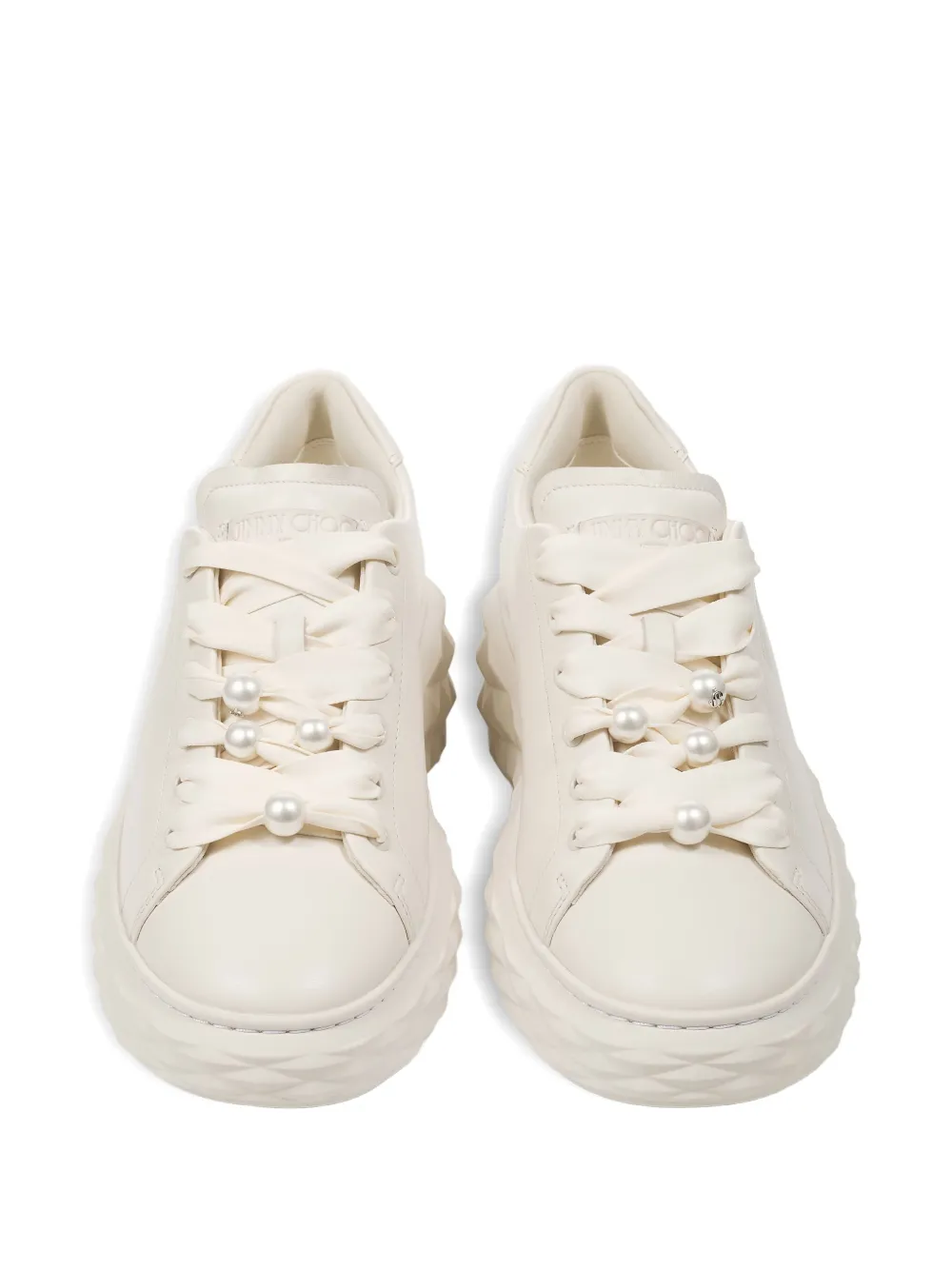 Jimmy Choo Diamond Light Maxi F パール スニーカー In Multi