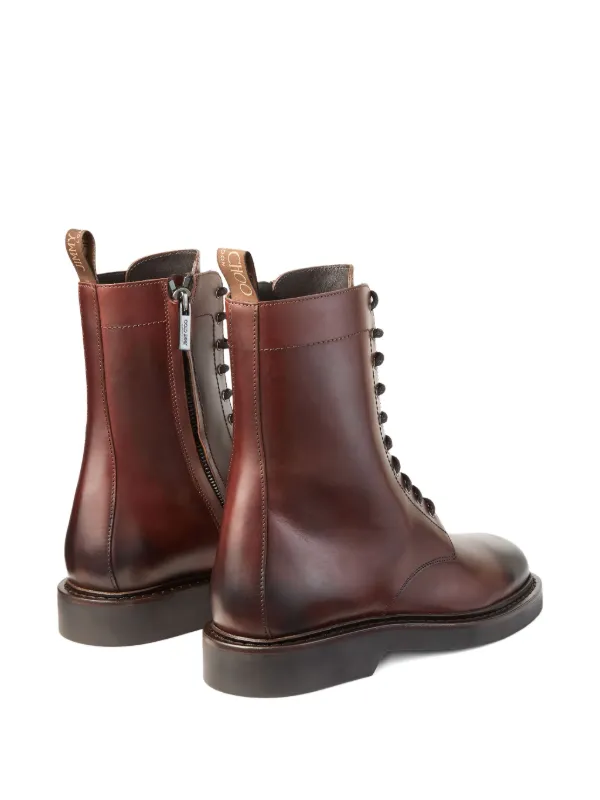 Jimmy Choo Rowan ダービーブーツ | ブラウン | FARFETCH JP