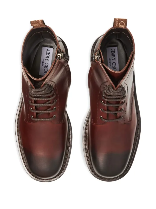 Jimmy Choo Rowan ダービーブーツ | ブラウン | FARFETCH JP
