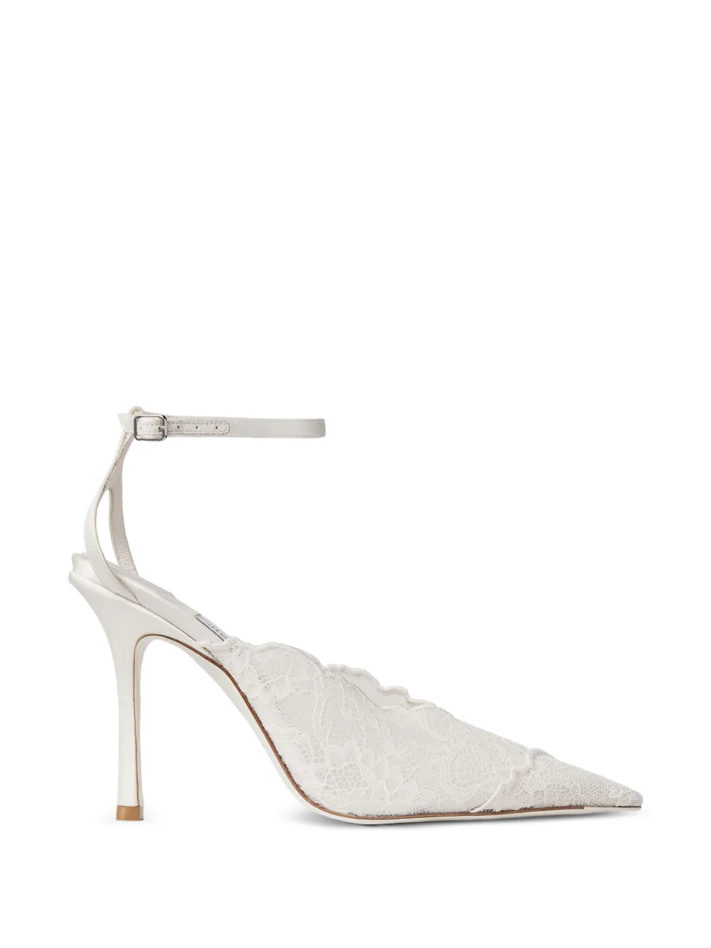 Jimmy Choo Pumps Faiz con cinturino alla caviglia - Bianco