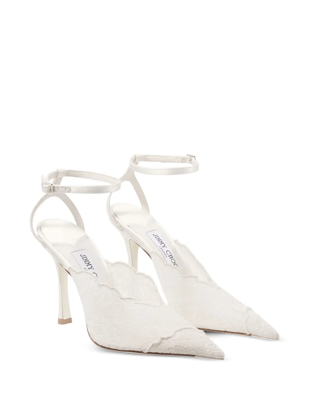 Jimmy Choo Faiz pumps met enkelbandje Wit