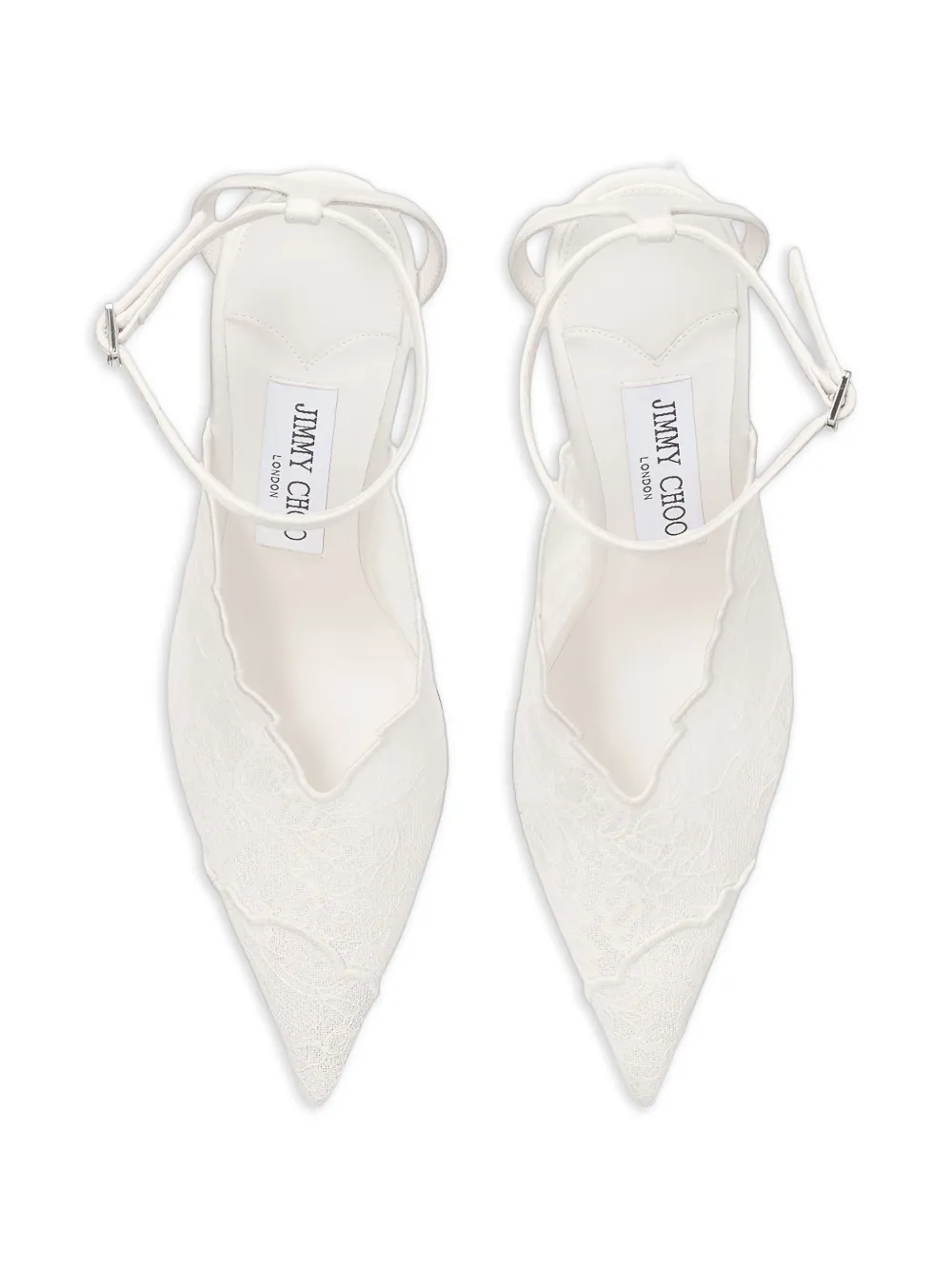 Jimmy Choo Faiz pumps met enkelbandje Wit