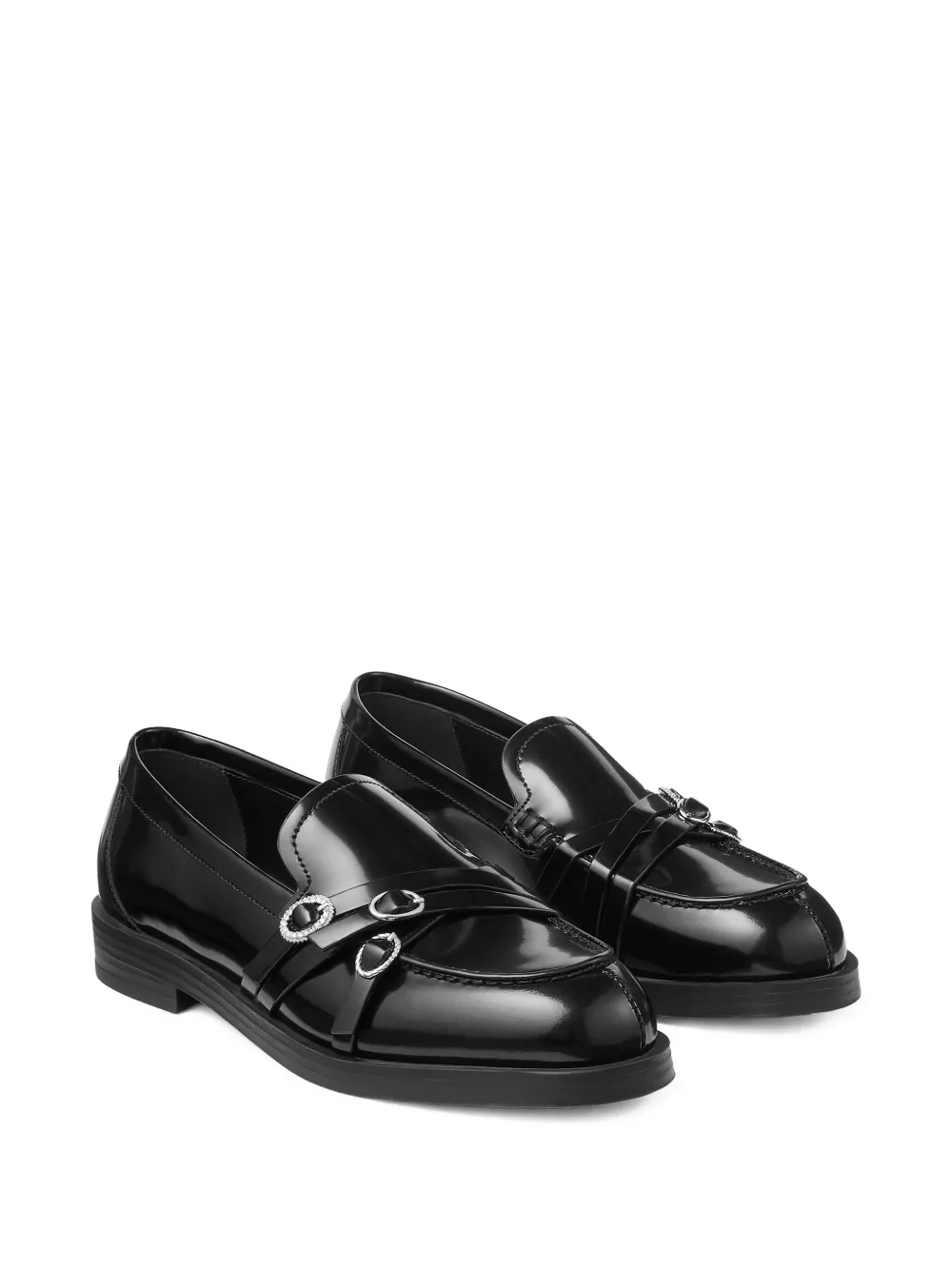 Jimmy Choo Kalia loafers met gesp Zwart