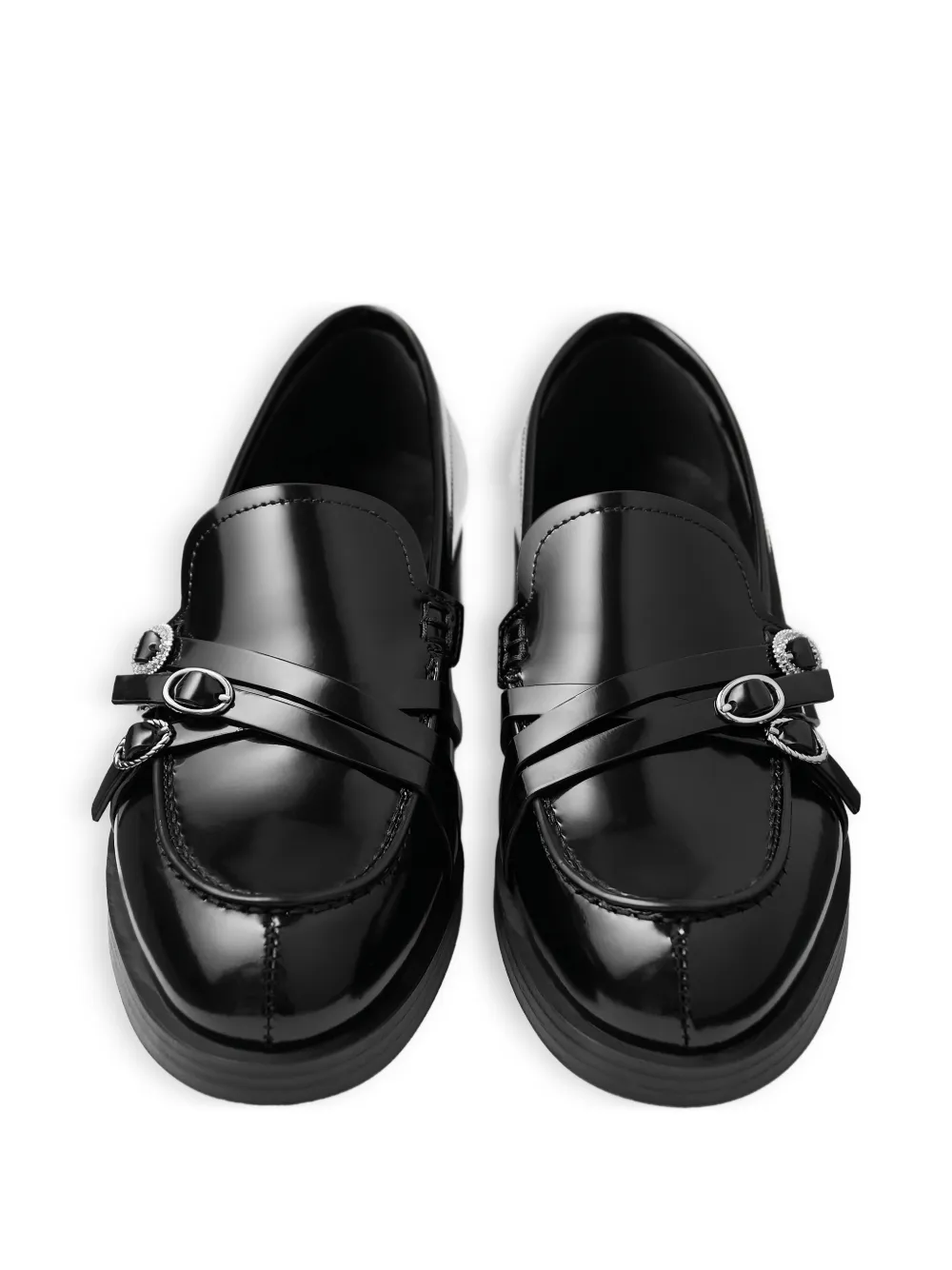 Jimmy Choo Kalia loafers met gesp Zwart
