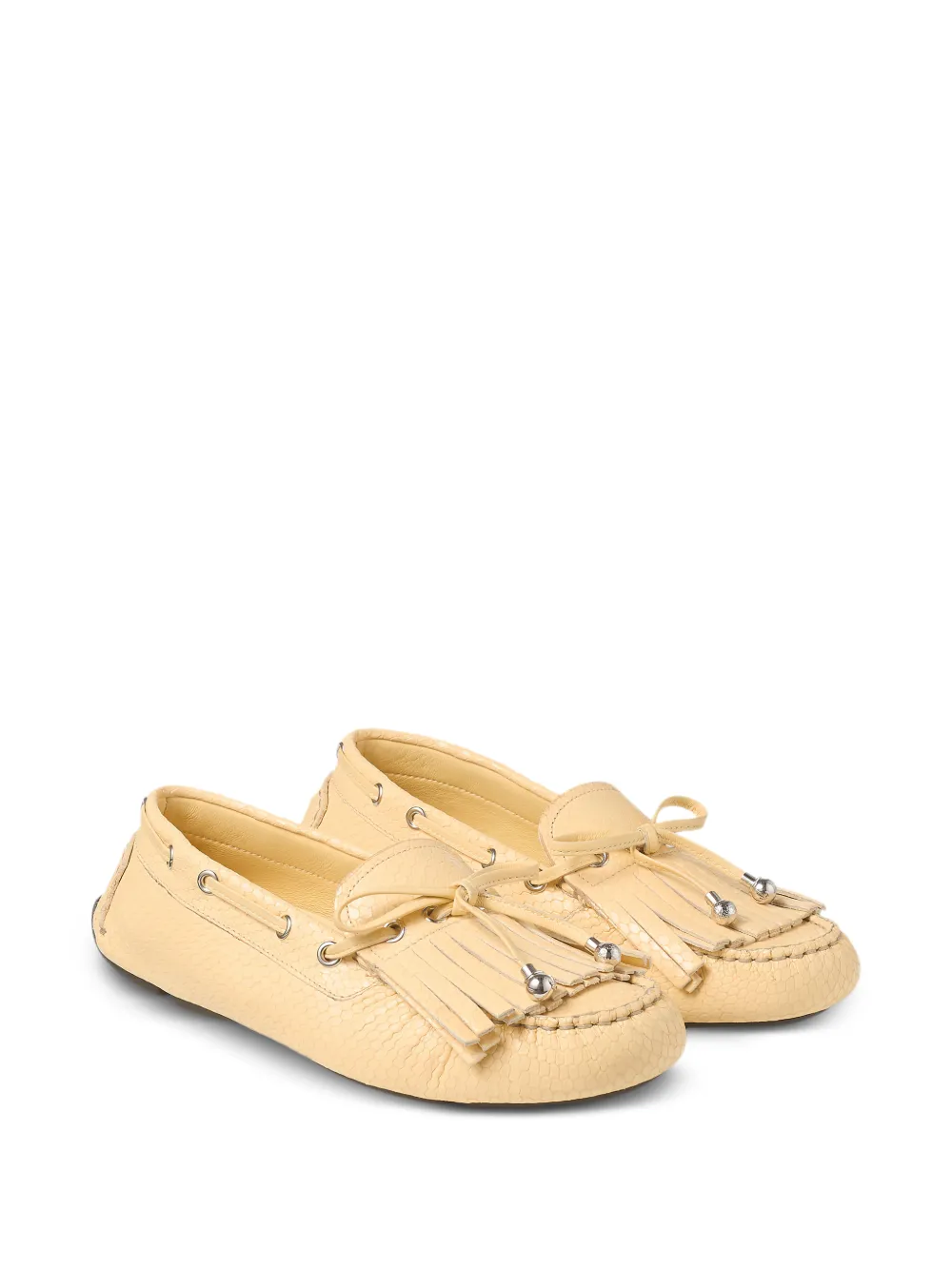 Jimmy Choo Manon loafers met kwastje Geel