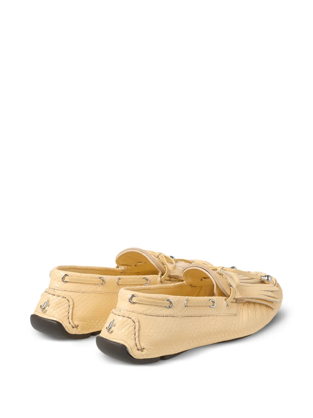 Jimmy Choo Manon loafers met kwastje Geel