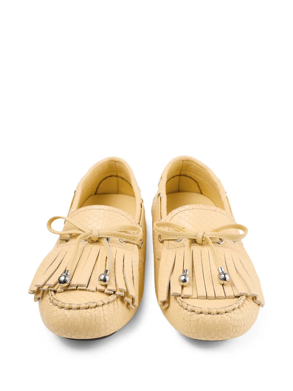 Jimmy Choo Manon loafers met kwastje Geel