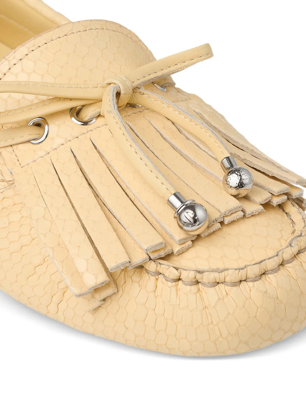 Jimmy Choo Manon loafers met kwastje Geel