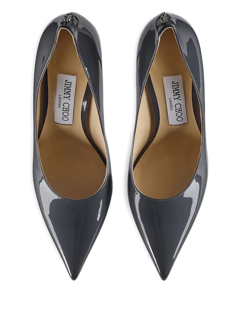 Jimmy Choo 85 mm Love pumps met puntige neus Grijs