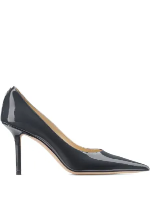Jimmy Choo Love 85mm Patent Leather Pumps | Black | FARFETCH