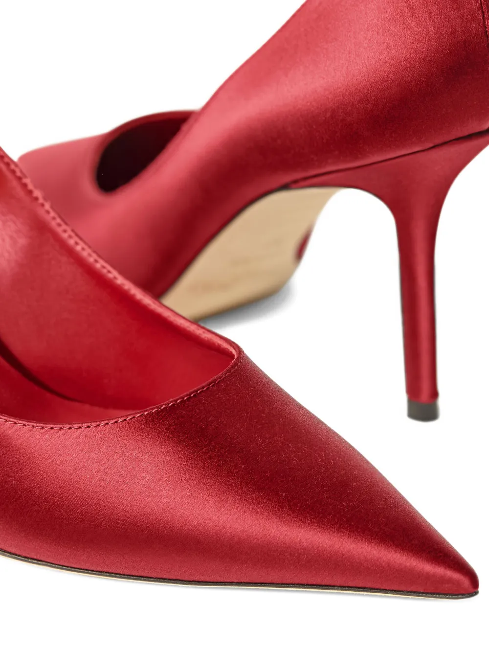 Jimmy Choo 85mm Love Pointed-toe Pumps In Red