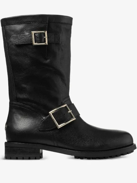 Jimmy Choo Biker Mid buckled biker boots