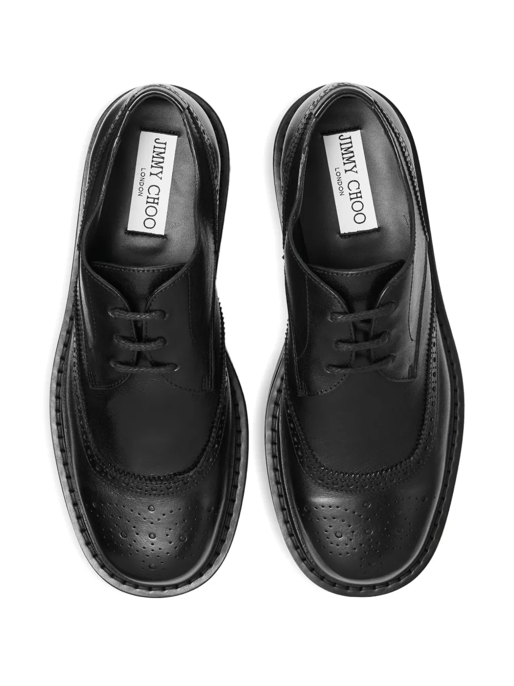 Jimmy Choo Rowan brogue derby schoenen Zwart