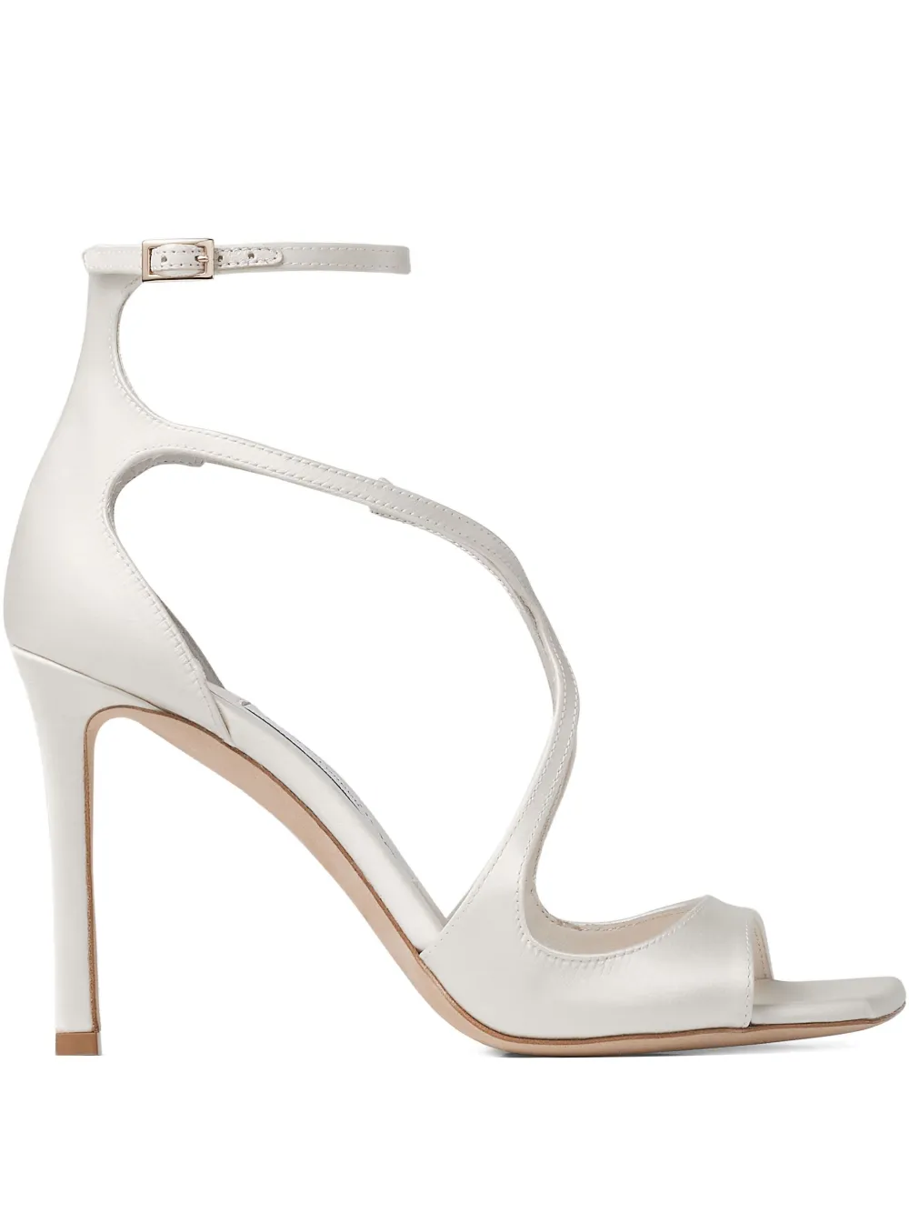 Jimmy Choo 95 mm Azia sandalen met T-bandje Wit