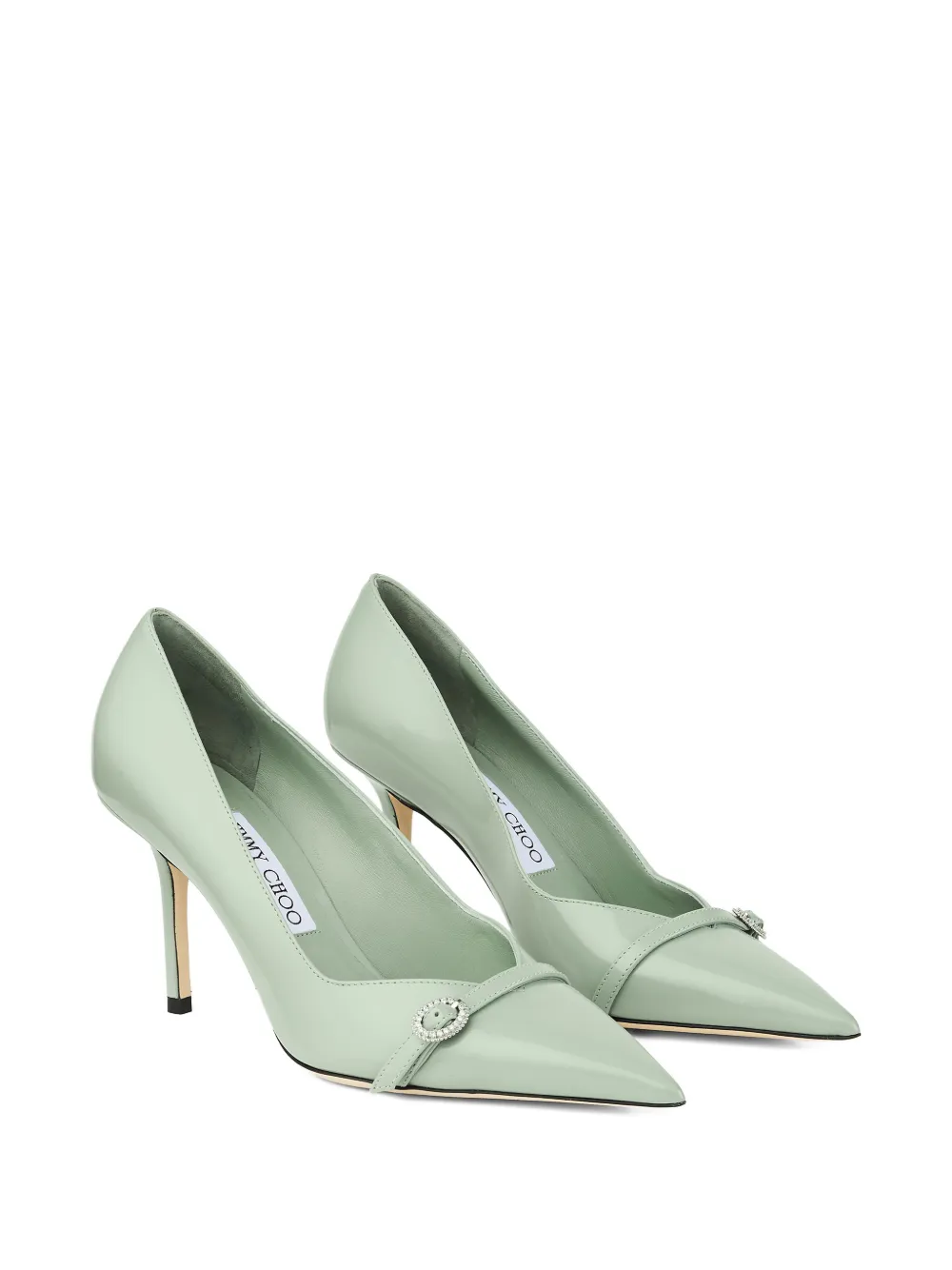 Jimmy Choo Pumps met puntige neus Groen