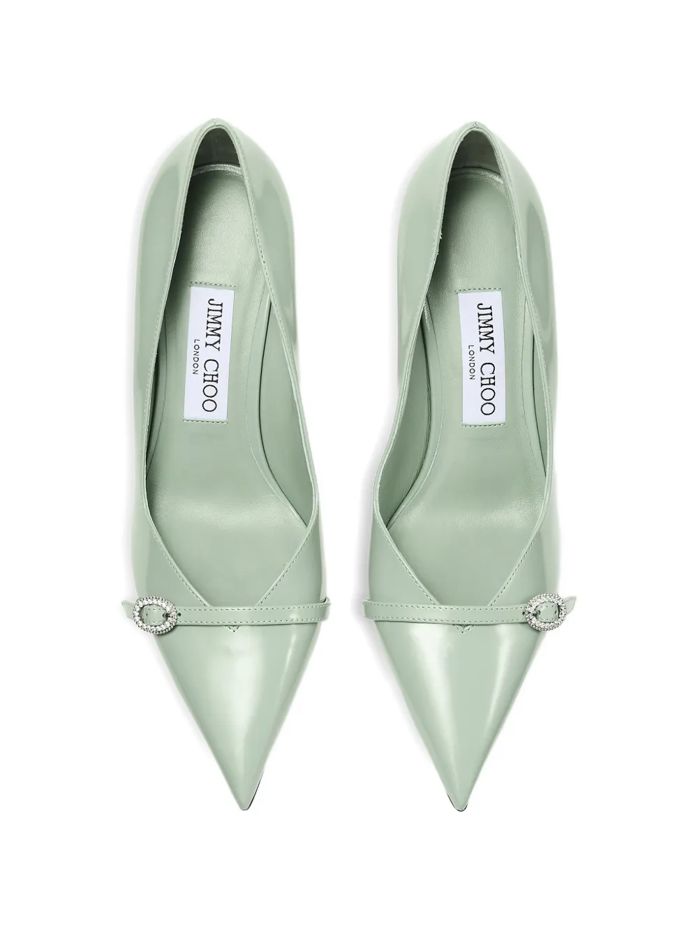 Jimmy Choo Pumps met puntige neus Groen