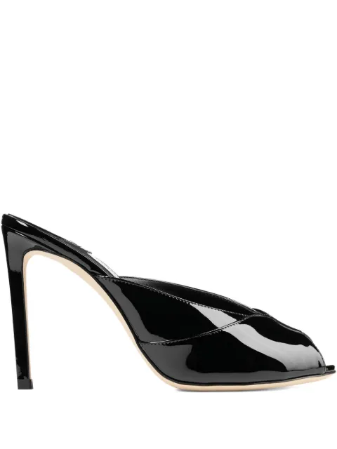 Jimmy Choo 100mm Brigitte peep-toe mules