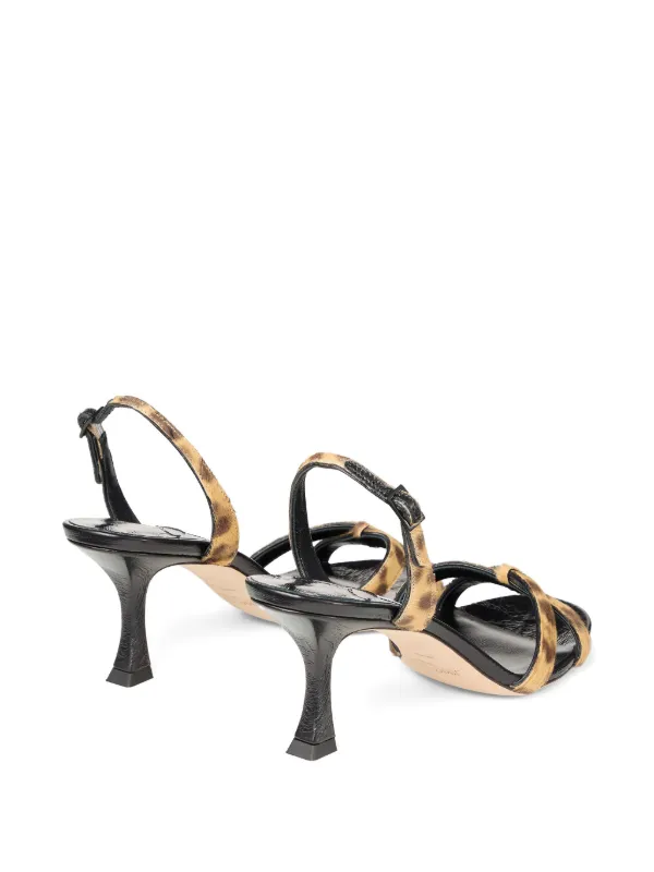 Jimmy Choo Elsy 70 Calf hair-strap Sandals | Black | FARFETCH