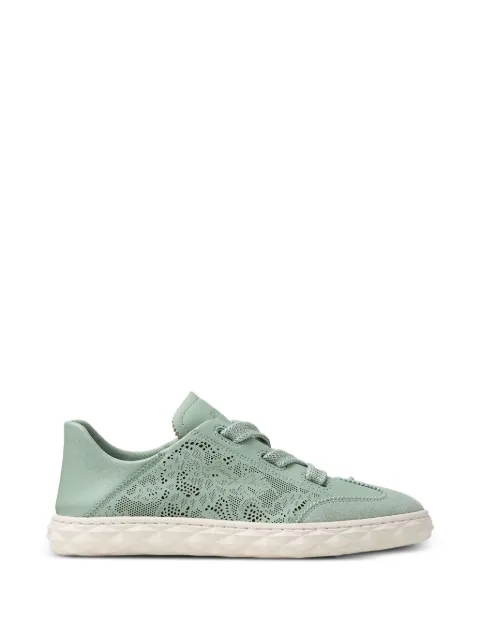 Jimmy Choo Diamond laced laser-cut sneakers