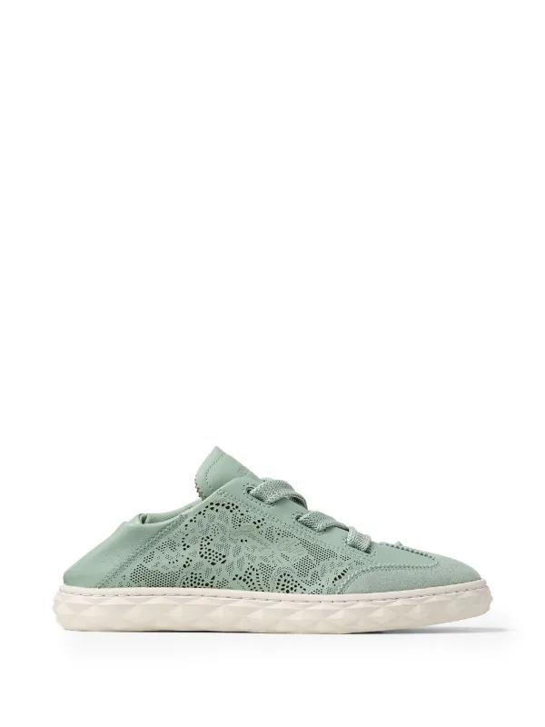Jimmy Choo Diamond Light Flex F Perforated Sneakers | Green | FARFETCH