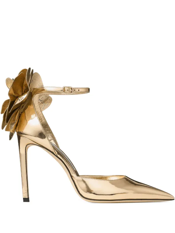 JIMMY CHOO ゴールド ストラップサンダル パンプス 商品の説明華やかな