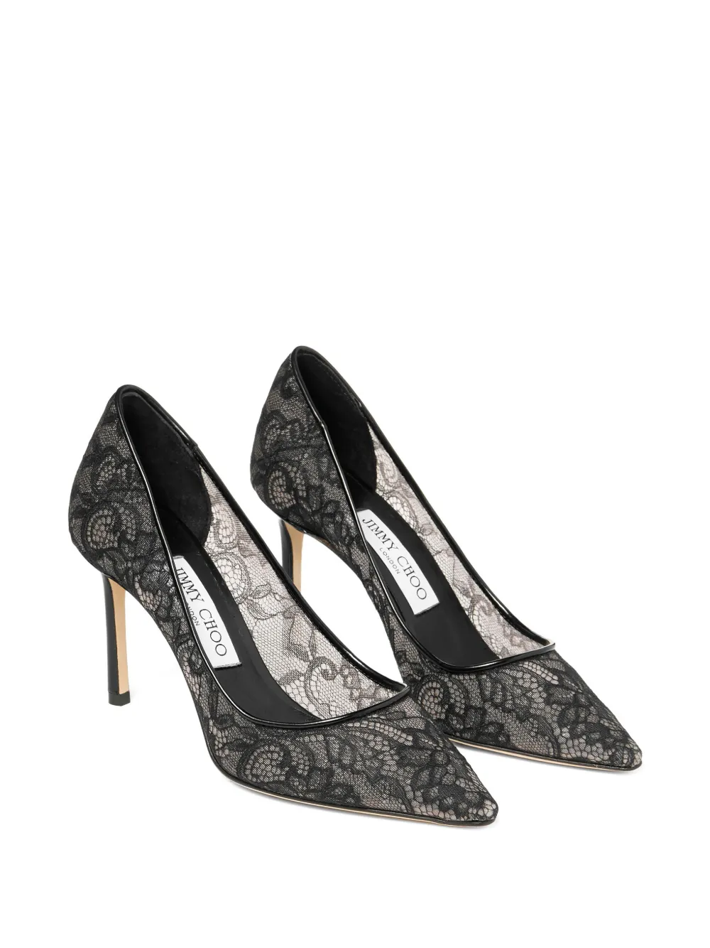 Jimmy Choo 85mm Romy Pointed-toe Pumps In Black