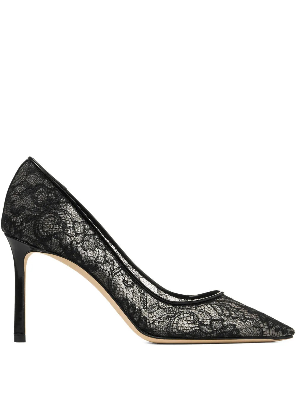 Jimmy Choo 85mm Romy Pointed-toe Pumps In Black