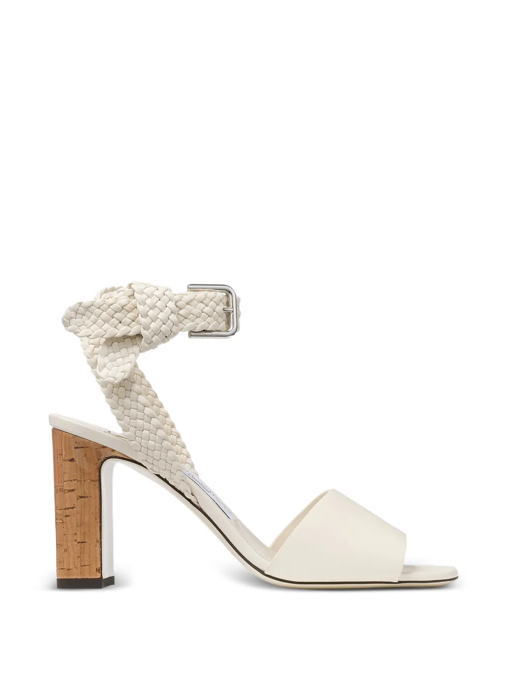 Jimmy Choo Rori braided block-heel sandals - Neutrals