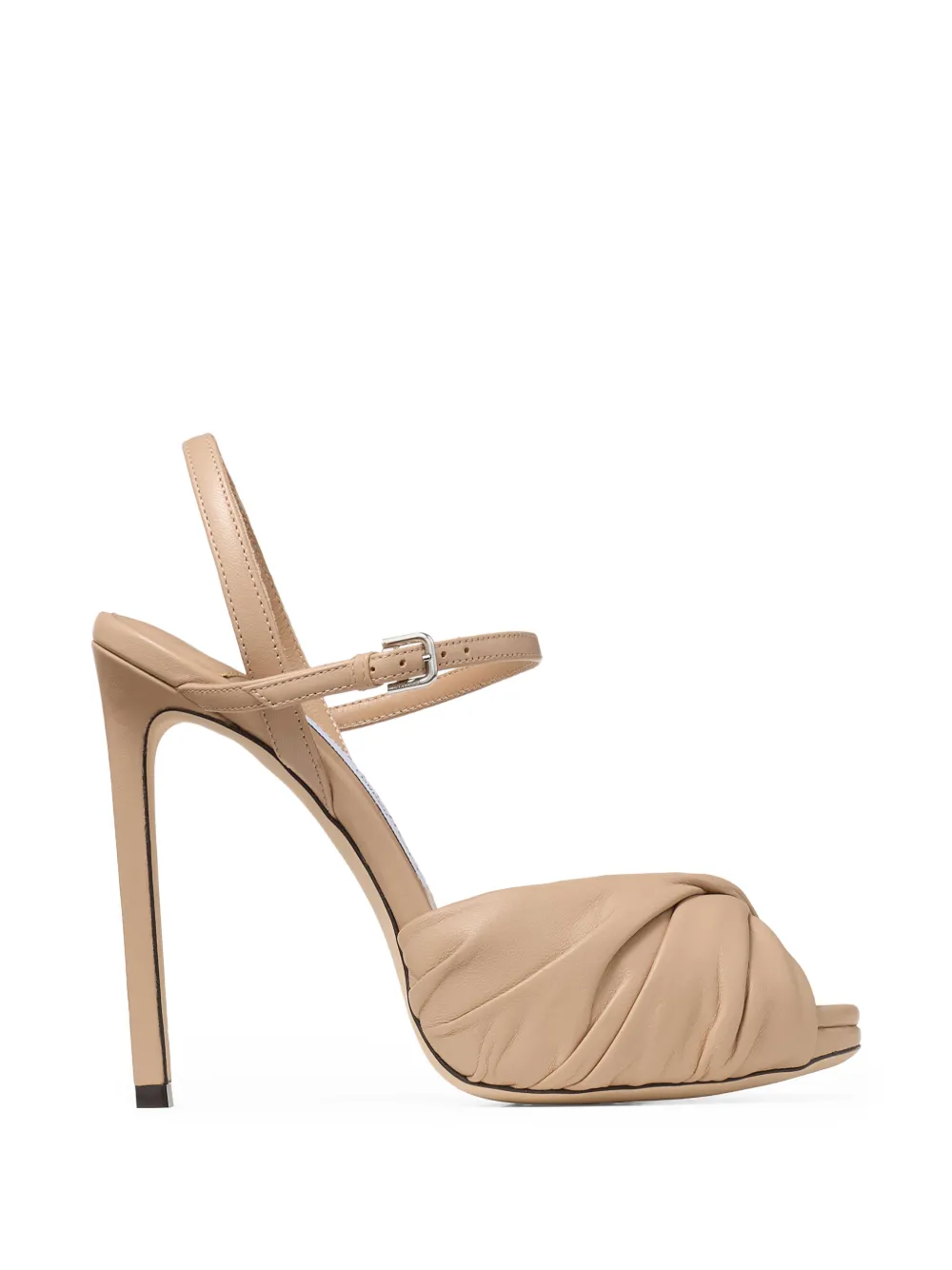 Jimmy Choo Elly twisted sandals - Neutrals