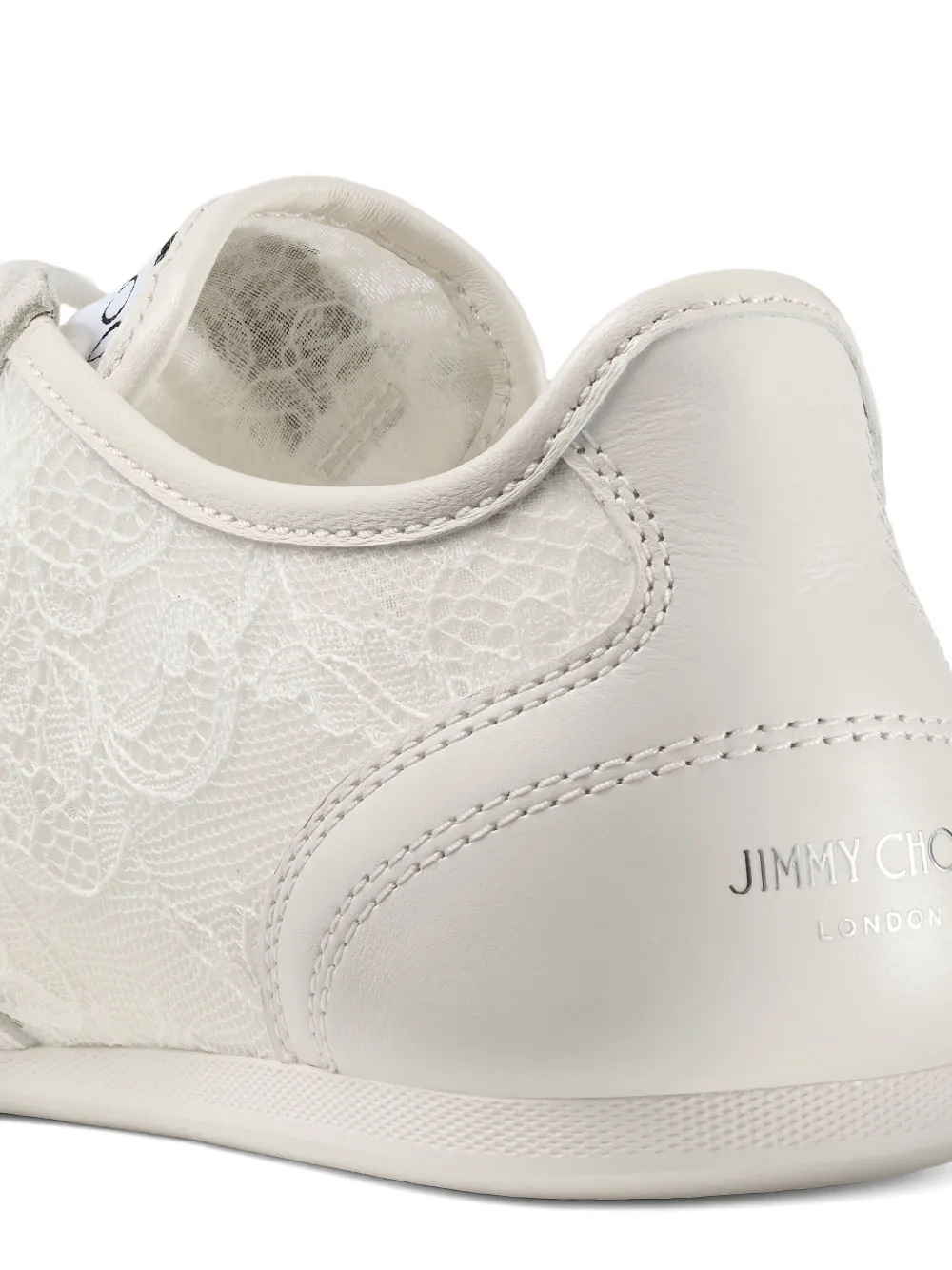 Jimmy Choo Lace Sunny Sneakers In Neutral