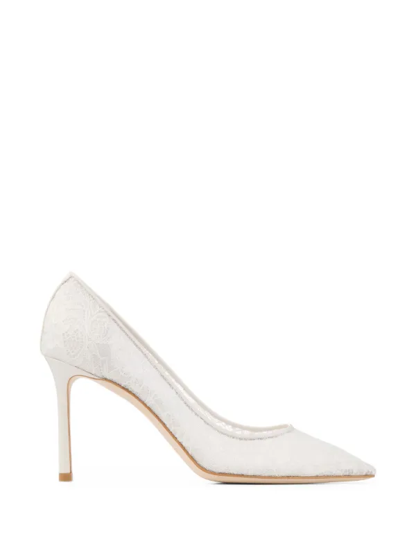 Jimmy Choo Romy 85 Pumps | White | FARFETCH
