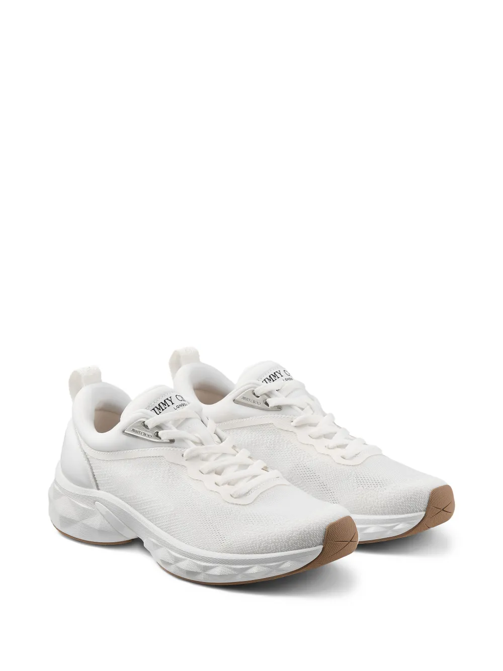  Jimmy Choo Diamond Run Sneakers - White 
