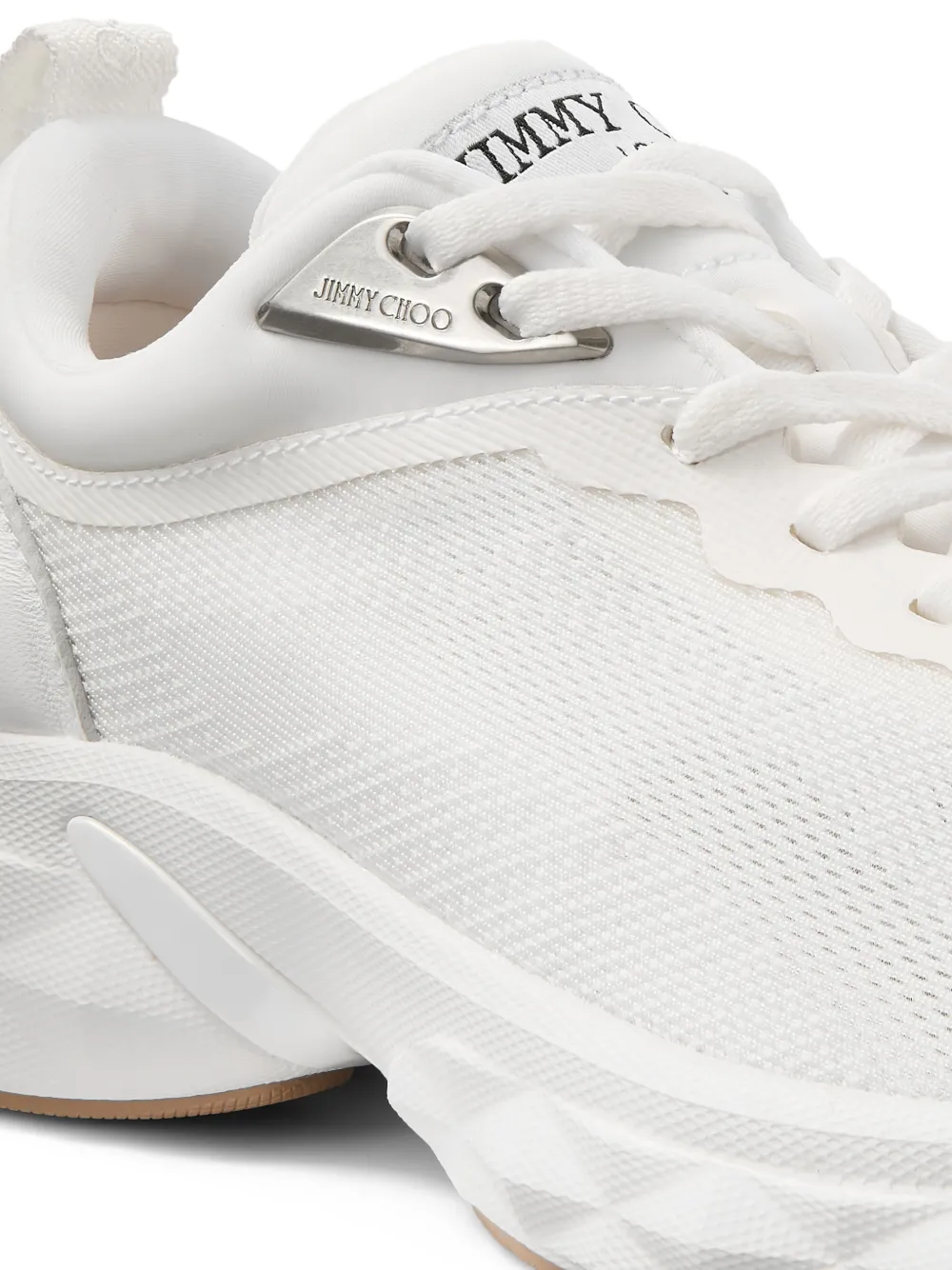 Jimmy Choo Diamond Run F Trainers in White, view 5
