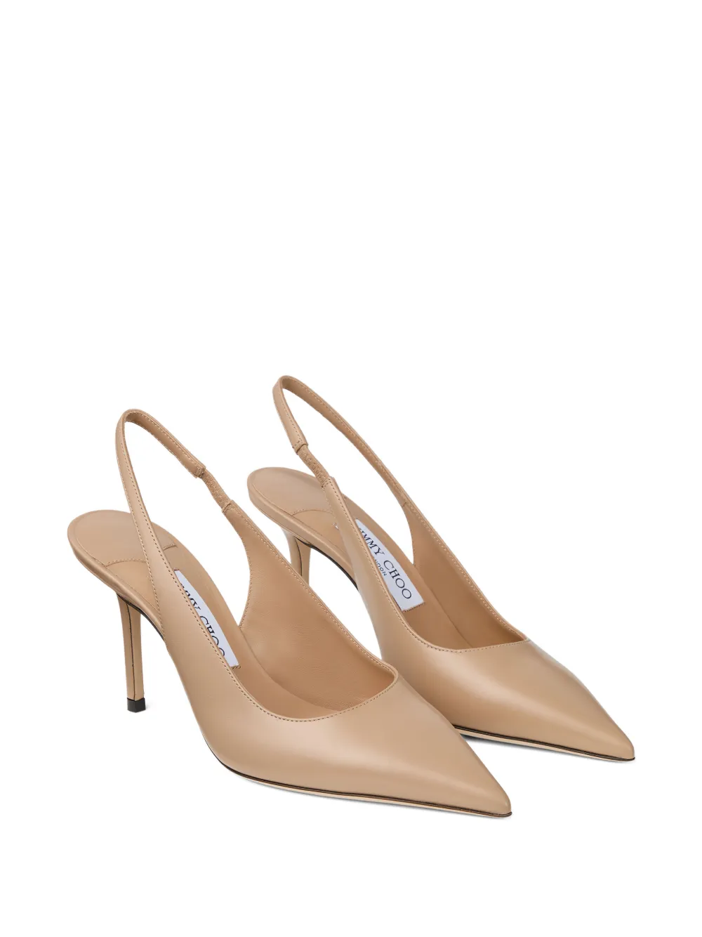 Jimmy Choo Slingback pumps met puntige neus Beige