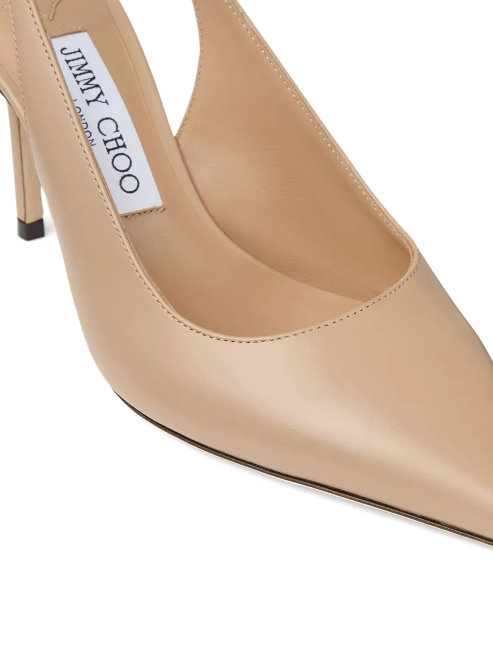 Jimmy Choo Slingback pumps met puntige neus Beige