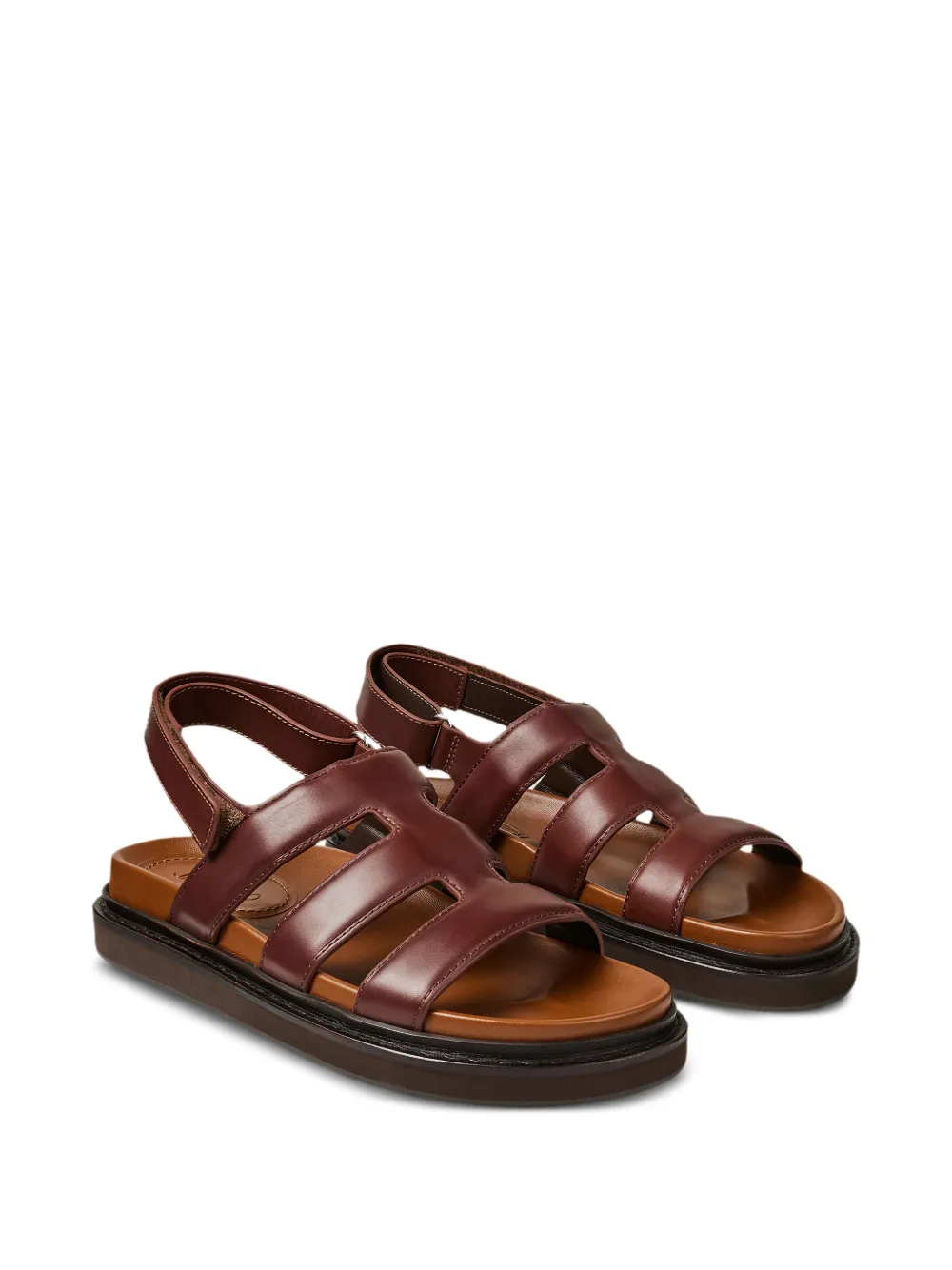 Jimmy Choo Cove leren sandalen Bruin