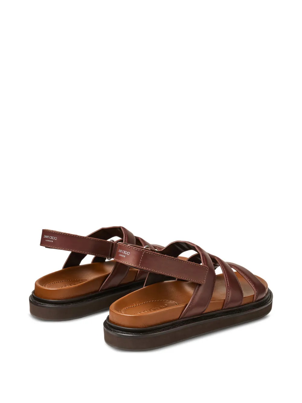 Jimmy Choo Cove leren sandalen Bruin