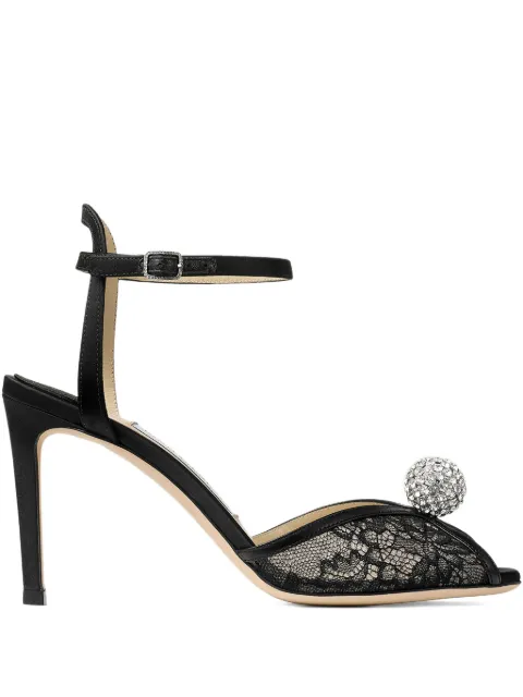 Jimmy Choo 85mm Sacora crystal-detail sandals