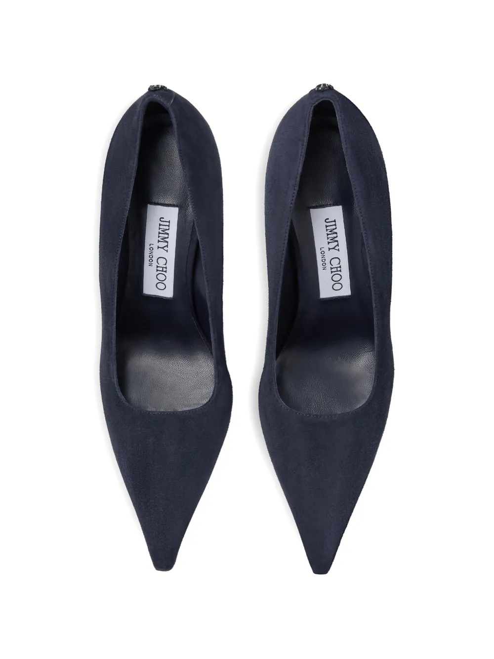 Jimmy Choo Ixia pointed leather pumps Blauw