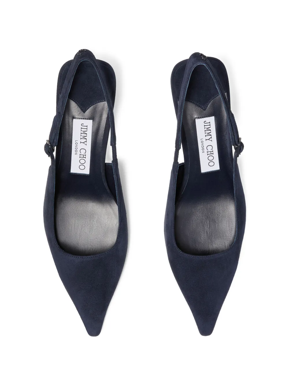  Jimmy Choo Amel Buckle Strap Pumps - Blue 