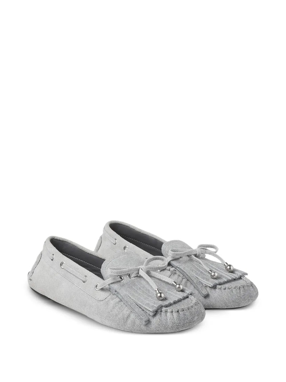 Jimmy Choo Manon loafers met kwastje Grijs