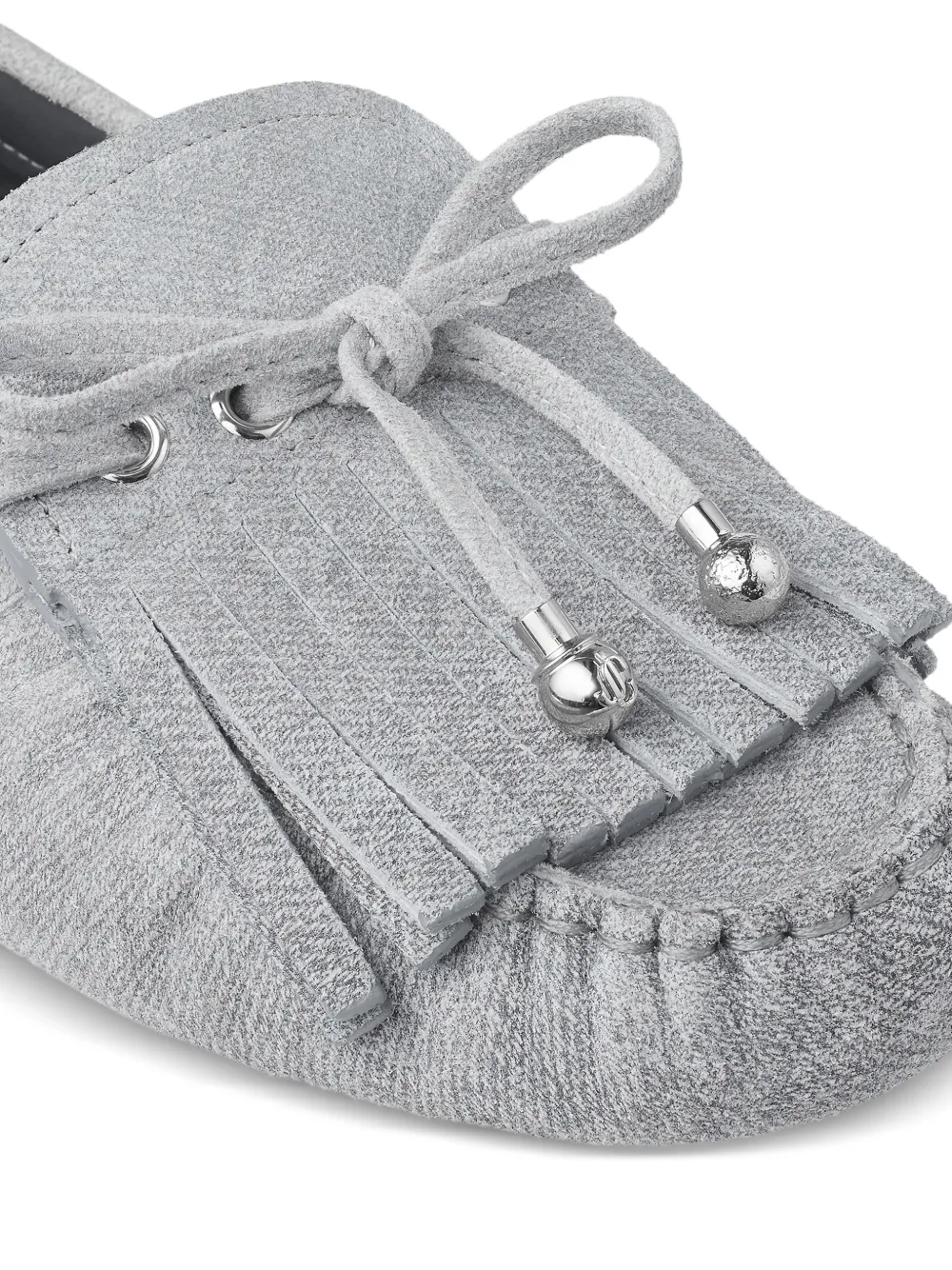 Jimmy Choo Manon loafers met kwastje Grijs